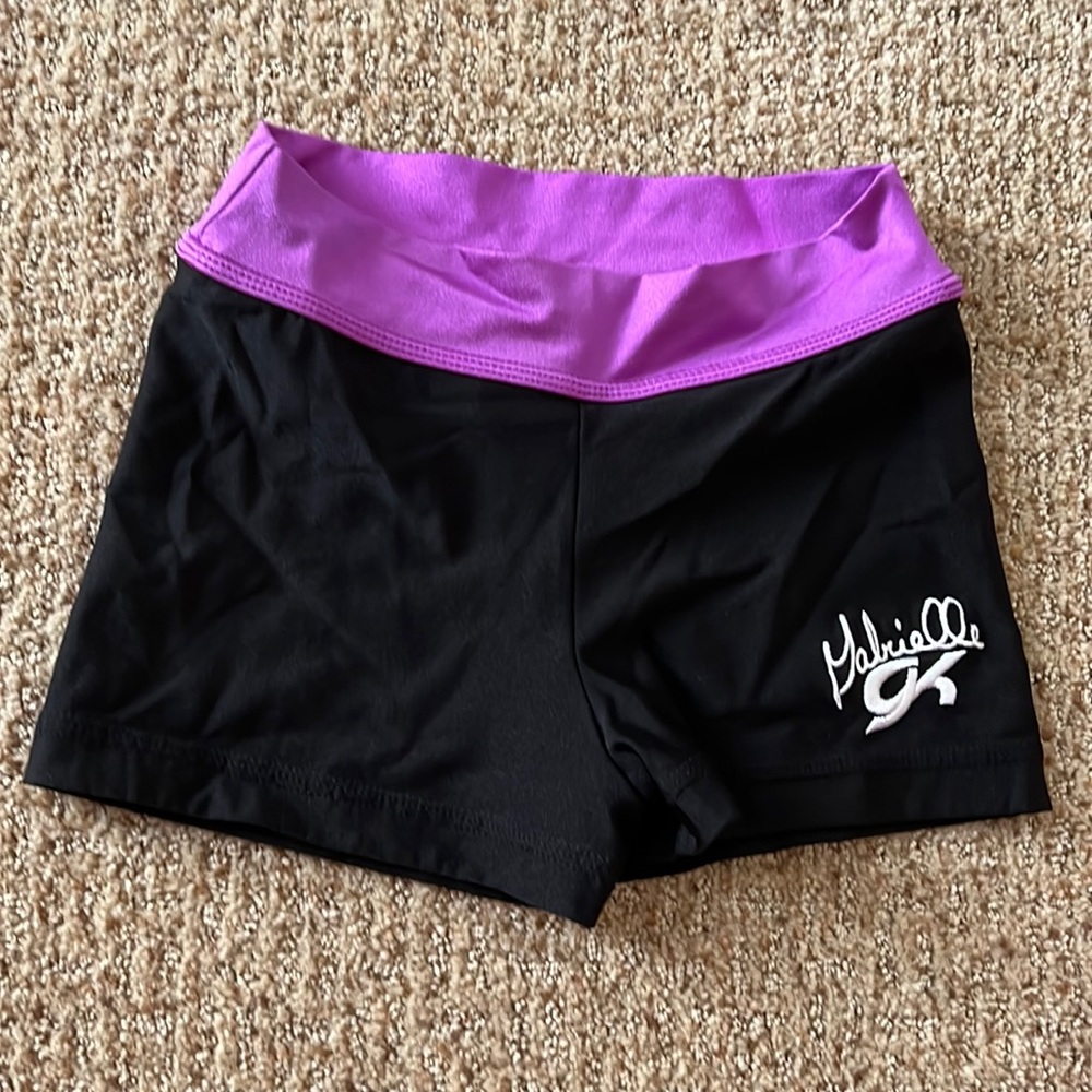 GK Black and Purple Women's Bike Shorts